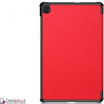 Dirbtinės odos atverčiamas dėklas planšetei - raudonas (Samsung Tab S6 Lite 10.4 (P610/P615)-S6 Lite 2022 (P613/P619)